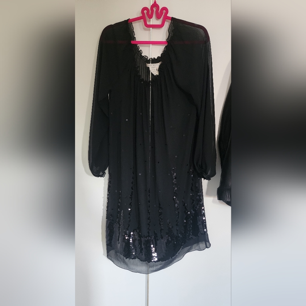 Max Studio Black Textured Dress